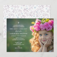 Photographie Première Sainte Communion Invitation