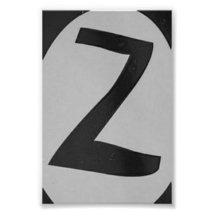 Photographie Z1 4x6 noir et blanc de lettre