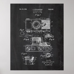 Photographische Kamera-Patent Poster