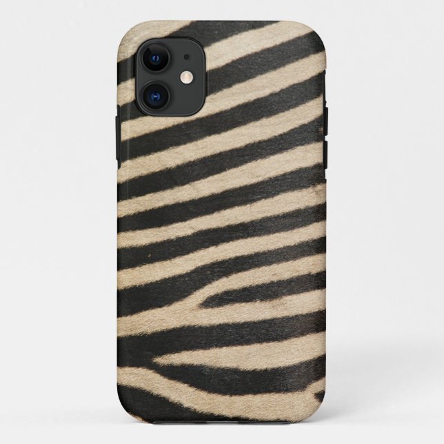Photographischer Zebradruck, strukturiert Case-Mate iPhone Hülle (Rückseite)