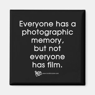 Photographisches Gedächtnis-Zitat Magnet