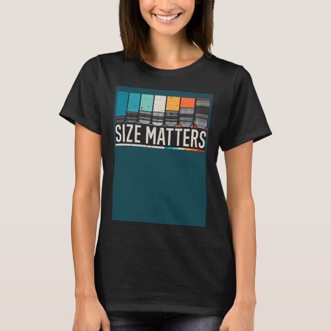Photography Camera Lens Size Matter Photographer S T-Shirt (Vorderseite)