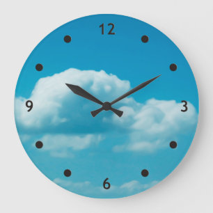Photography - clouds in the sky + your ideas große wanduhr