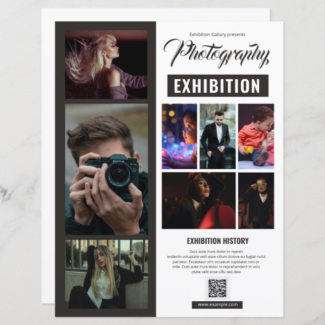 Photography Exhibition Flyer Template (Devant / Derrière)