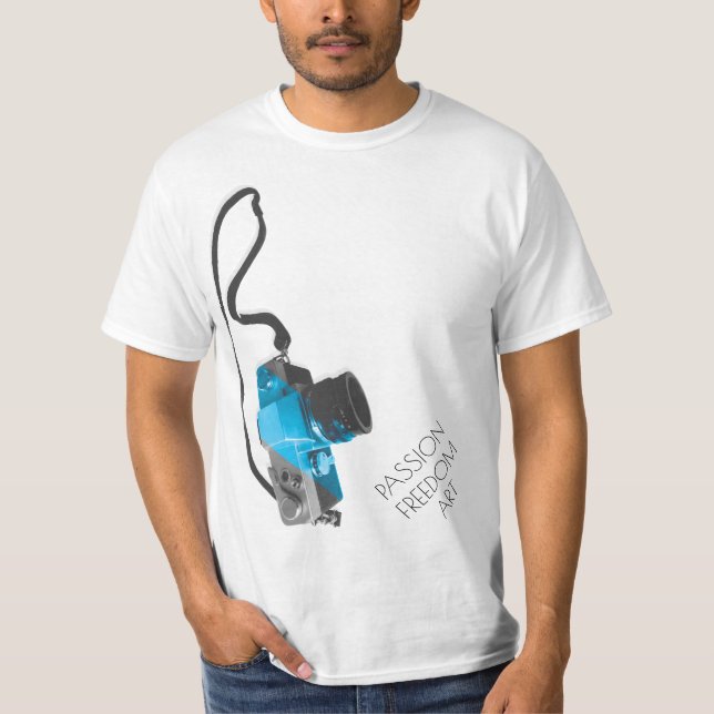 Photography T-Shirt w\ retro photo camera design (Vorderseite)