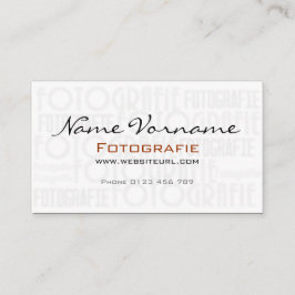Photography Visitenkarte