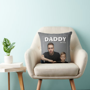 PhotoPop Daddy Est Benutzerdefiniertes Jahr Foto 2 Kissen