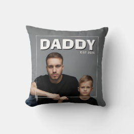 PhotoPop Daddy Est Benutzerdefiniertes Jahr Foto 2 Kissen
