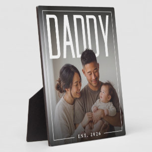 PhotoPop Daddy Est Benutzerdefiniertes Jahr Foto Fotoplatte