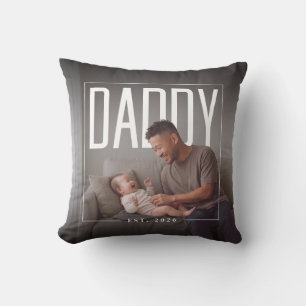 PhotoPop Daddy Est Benutzerdefiniertes Jahr Foto Kissen