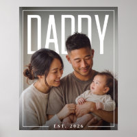 PhotoPop Daddy Est Benutzerdefiniertes Jahr Foto
