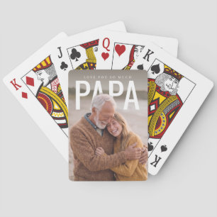 PhotoPop Liebt dich so sehr Papa Spielkarten