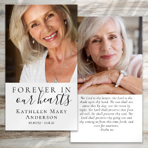 Photos Carte de prière funéraire Memorial