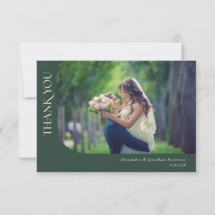 Photos courbes simples et modernes Mariage Merci