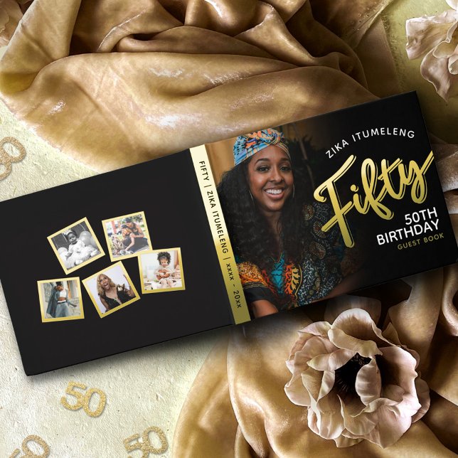 Photos de 50 ans livre d'or noir (Créateur téléchargé)