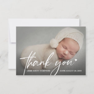 Photos de bébé petites Merci Cœur Naissance Modern