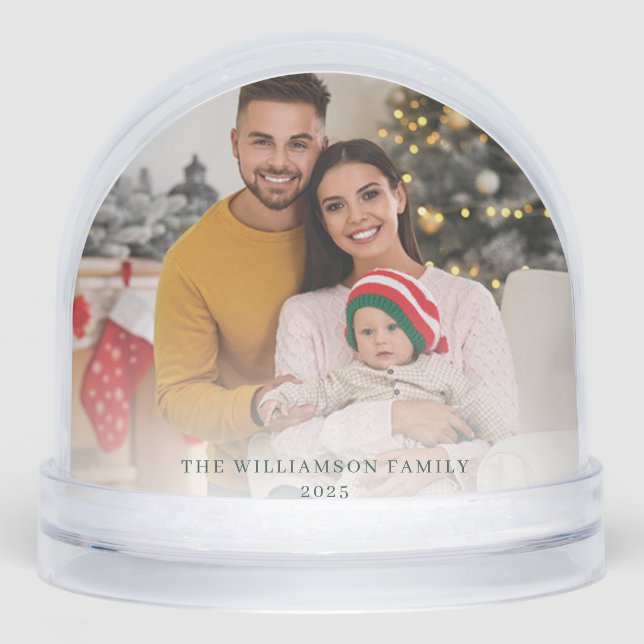 Photos de la famille de Noël Fêtes personnalisées  (Avant)