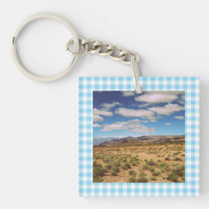 Photos de road trip à carreaux gingham bleu bébé