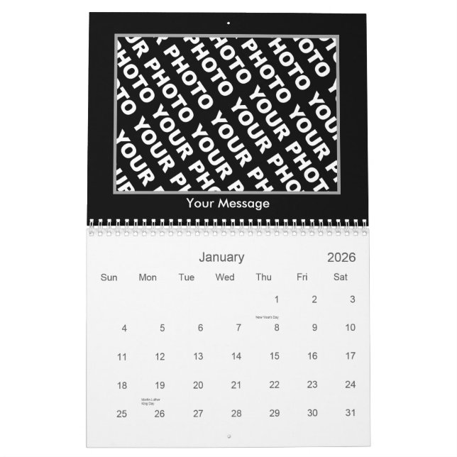 Photos Insérer Calendrier 2011 Modèle Cadre noir (Jan 2026)