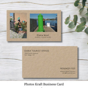 Photos Kraft Carte de visite