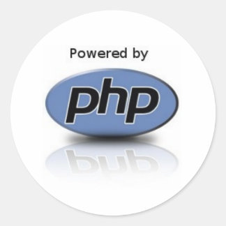 PHP-Aufkleber Runder Aufkleber