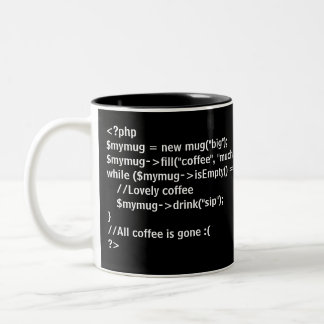 PHP-Kaffee-Tasse Zweifarbige Tasse