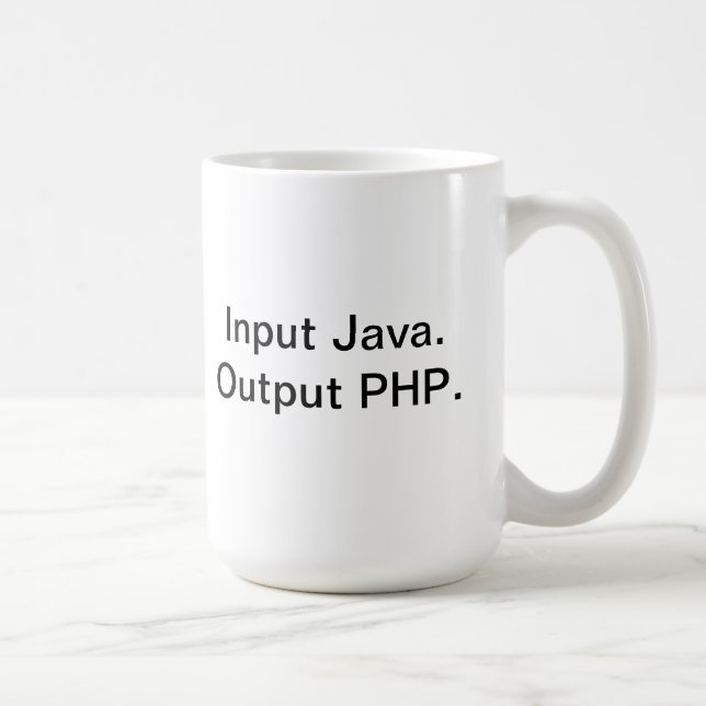 PHP-Programmiererkaffee-Tasse Kaffeetasse (Rechts)