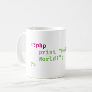 php - Welt drucken - Coding Puff Kaffeetasse