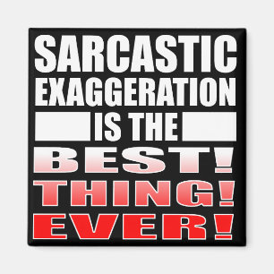 Phrases drôles de magnets de frigo avec exagératio