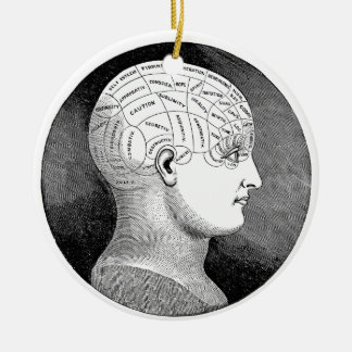 Phrenologie Keramik Ornament