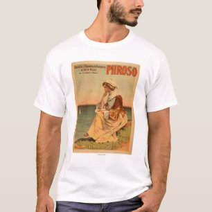 Phroso Frau am Strand-Theaterplakat T-Shirt