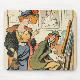 Phryne: Karikatur des Modells eines Künstlers Mousepad