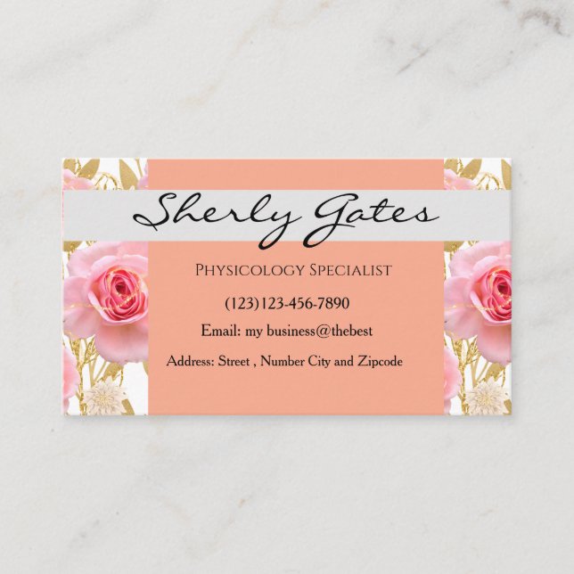 phsycology editable card visitenkarte (Vorderseite)