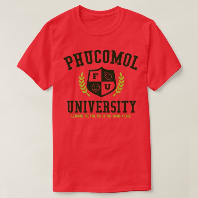 PHUCOMOL UNIVERSITY T-Shirt (Design vorne)