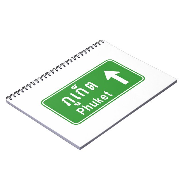 Phuket Ahead ⚠ Thai Highway Traffic ⚠ Notizblock (Linke Seite)