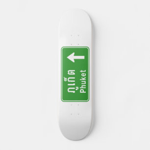 Phuket Ahead ⚠ Thai Highway Traffic ⚠ Skateboard