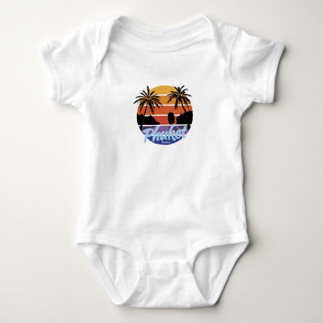 Phuket Baby Bodysuits, Phuket Thailand Baby Strampler (Vorderseite)