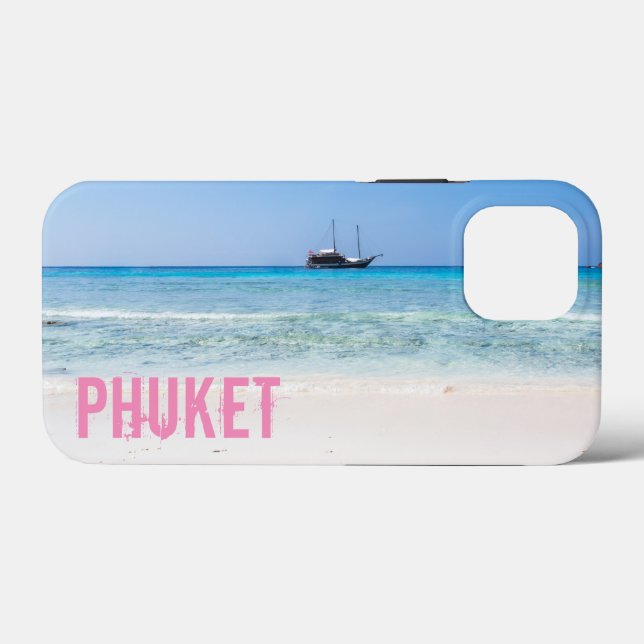 Phuket Beach Thailand Souvenir Case-Mate iPhone Hülle (Rückseite (Horizontal))