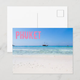 Phuket Beach Thailand Souvenir Feiertagspostkarte