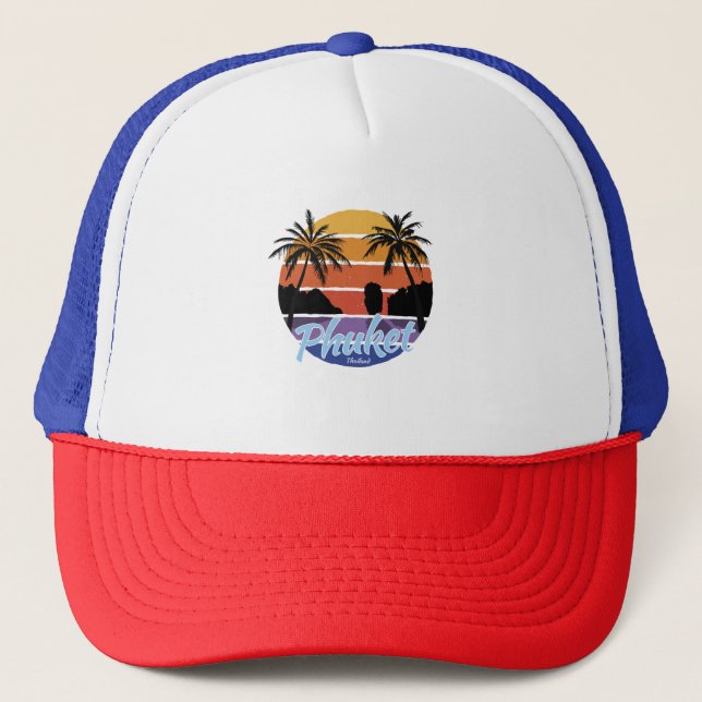Phuket Hats, Phuket Thailand Truckerkappe (Vorderseite)