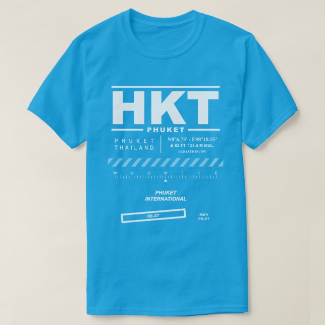 Phuket International Airport HKT T - Shirt (Design vorne)
