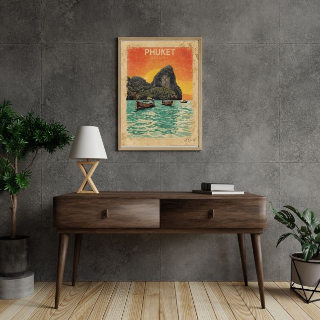 Phuket Paradise – Vintage Thailand Travel  Poster (Von Creator hochgeladen)
