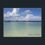 Phuket, Thailand Postkarte<br><div class="desc">Blaues Wasser in Phuket,  Thailand</div>