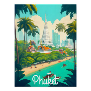 Phuket Thailand Reiseplakat Poster