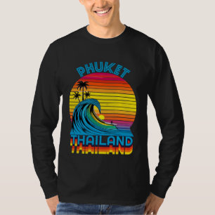 Phuket Thailand Retro Throwback Surf & Beach Anden T-Shirt