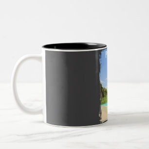 Phuket Thailand Travel Poster Zweifarbige Tasse