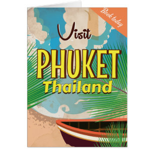 Phuket Thailand Vintage Reiseplakat