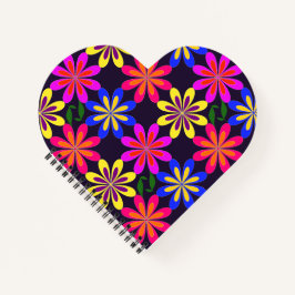 Phunktanicals by Mimma Heart Shaped Notebook Notizbuch