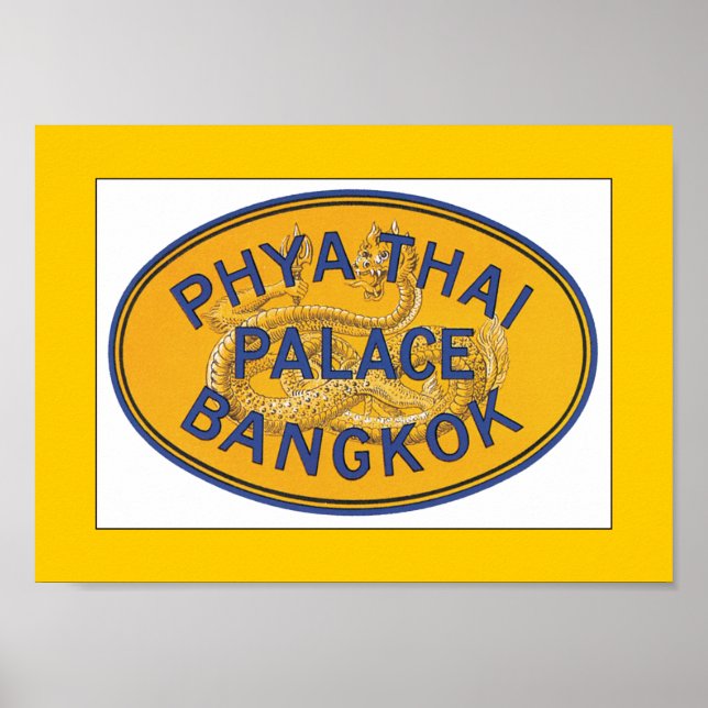Phya Thai Palace Bangkok (Grenze) Poster (Vorne)