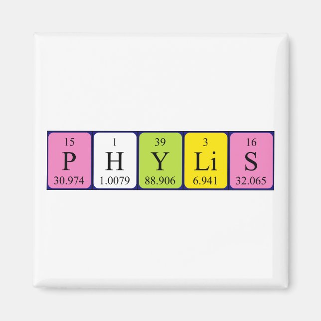 Phylis Periodenmagnet Magnet (Vorne)